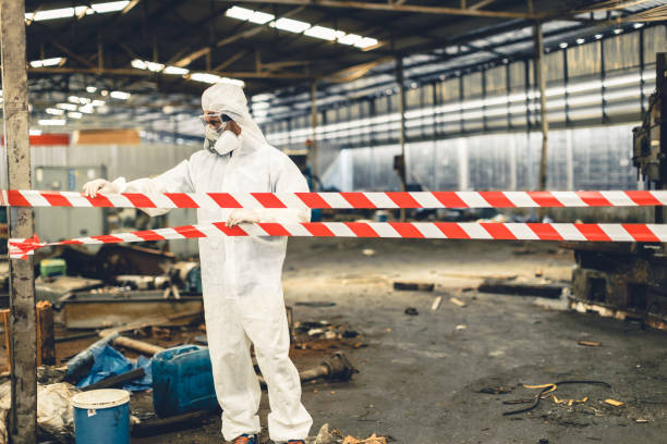 Professional Drug Lab Cleanup technician working in Long Beach, WA